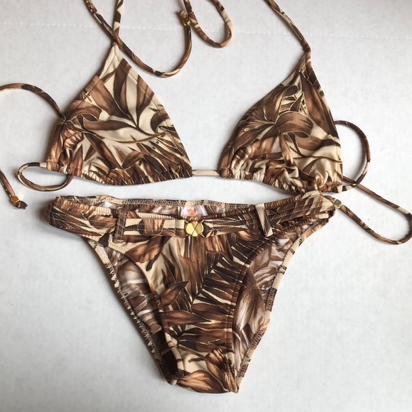 Venus Metallic Jungle Print Swimsuit - Picture 1 of 6